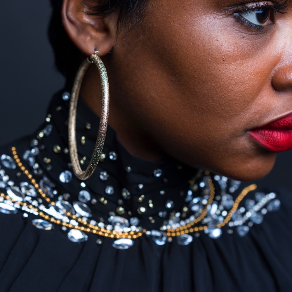 Black embellish Blouse